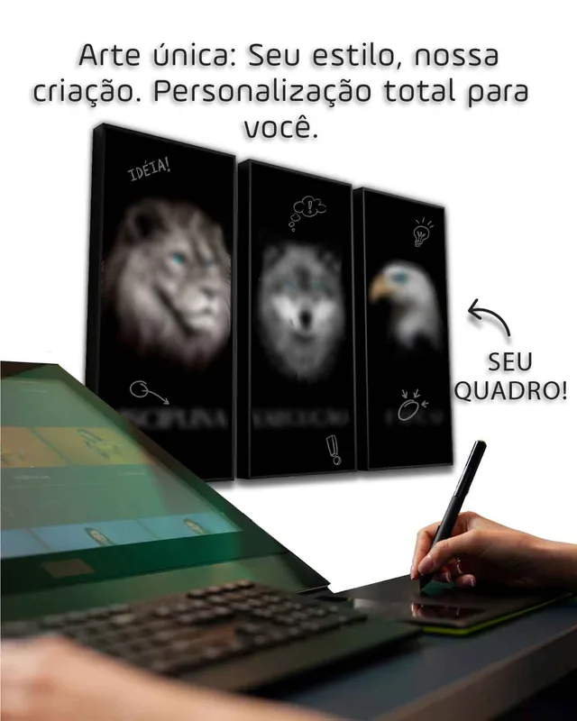 Quadro Artístico 3 Peças