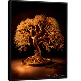 Quadro Árvore da Vida de Ouro