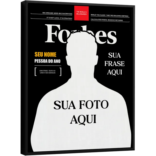 Quadro Capa Forbes Personalizado