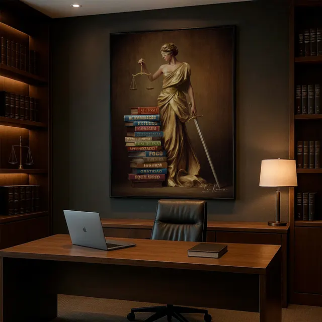 Quadro Conhecimento da Deusa da Justiça