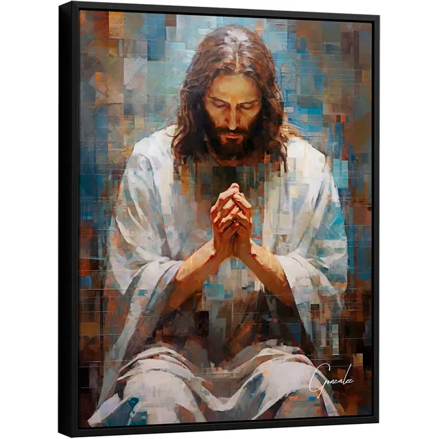 Quadro Jesus Grid Art para sala