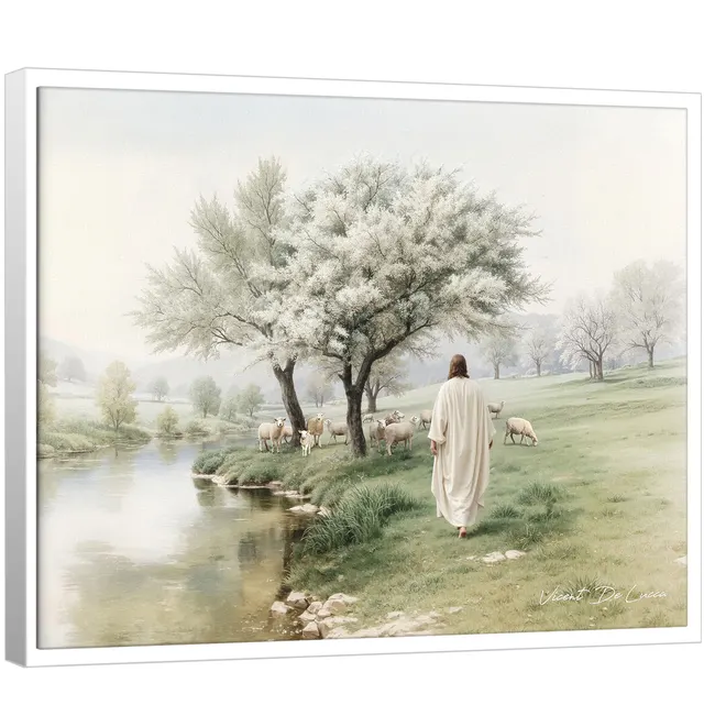 Quadro O Pastor da Paz – Coleção Minimalista