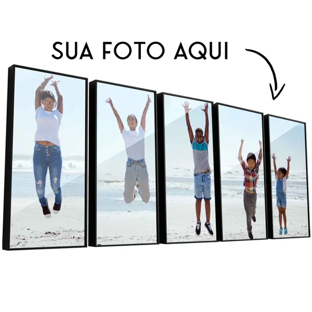 Quadro Personalizado - 5 Peças Iguais