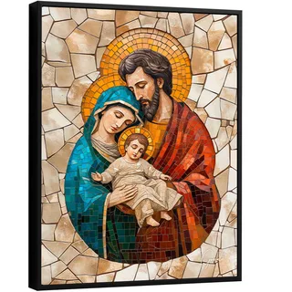 Quadro Sagrada Família Mosaico