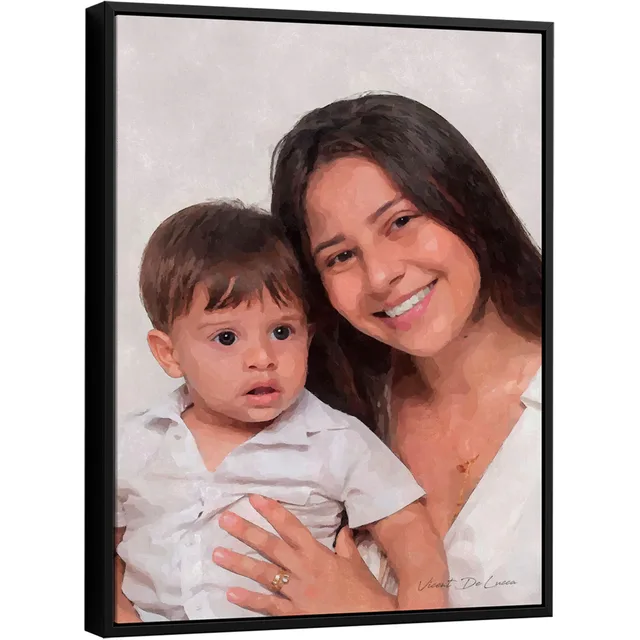 Quadro Transforme Sua Foto Em Pintura com acabamento em metacrilato